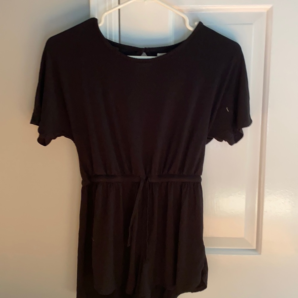 Tucker and Tate girls black romper- size L (10-12)